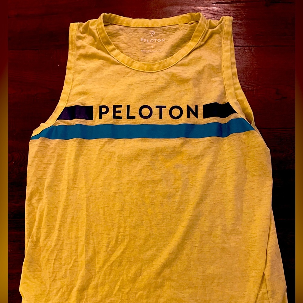 Bright green/yellow Peloton Tank